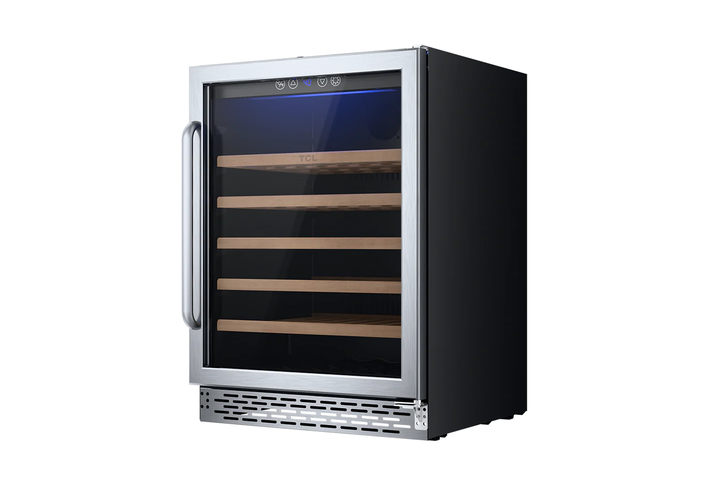 TCL 23.4-in W 52 -Bottles Stainless Steel Built-in/Freestanding Indoor Wine Cooler - Image 6