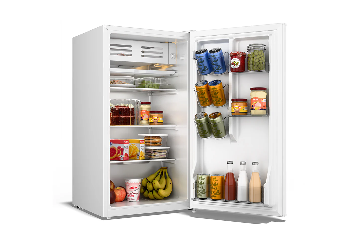 TCL 3.5-cu ft mini fridge with freezer(White)Energy star - Image 9