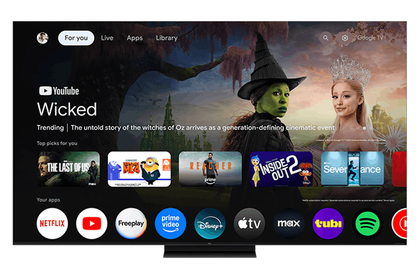 TCL 55" QM7L Series SQD-Mini LED 4K UHD HDR Smart TV with Google TV – 55QM7L - Image 4