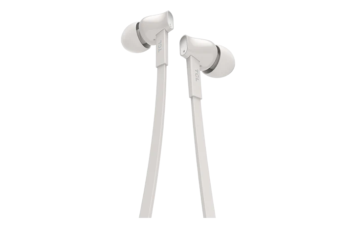 TCL Ash White In-ear Headphones with Mic - MTRO100WT