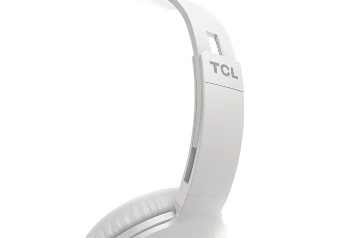 TCL Ash White Wireless On-ear Bluetooth Headphones with Mic - MTRO200BTWT - Image 5