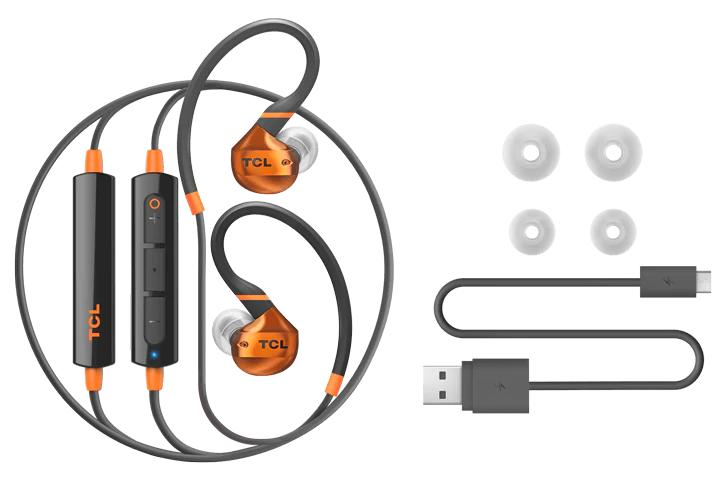 TCL Black Wireless In-ear Bluetooth Headphones with Mic - ACTV200BTBK - Image 5
