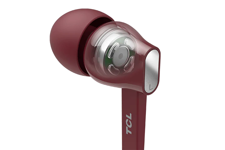 TCL Burgundy Crush In-ear Headphones with Mic - MTRO100RD - Image 3