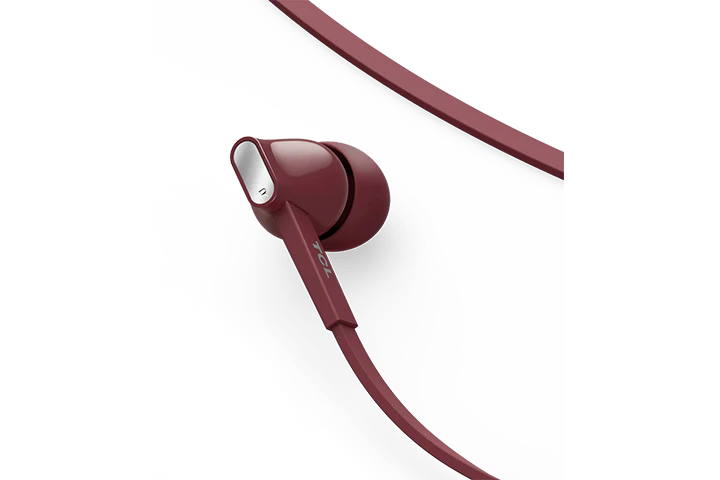 TCL Burgundy Crush In-ear Headphones with Mic - MTRO100RD - Image 5