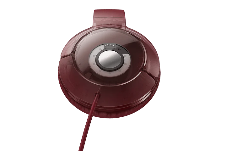 TCL Burgundy Crush On-ear Headphones with Mic - MTRO200RD - Image 4