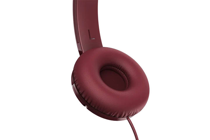 TCL Burgundy Crush On-ear Headphones with Mic - MTRO200RD - Image 6