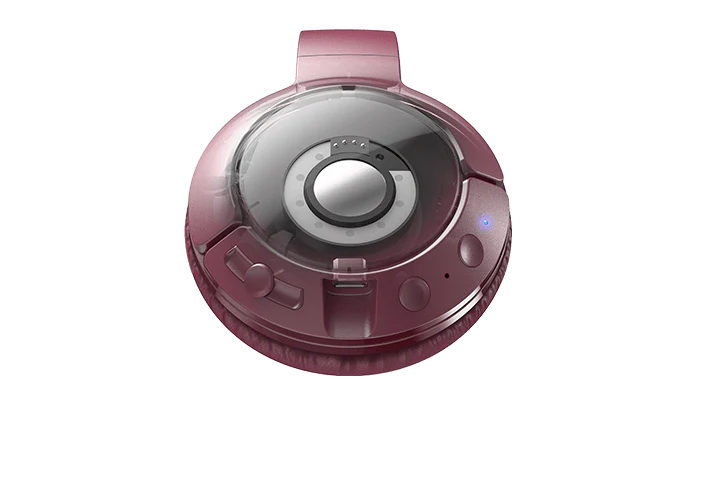 TCL Burgundy Crush Wireless On-ear Bluetooth Headphones with Mic - MTRO200BTRD - Image 4
