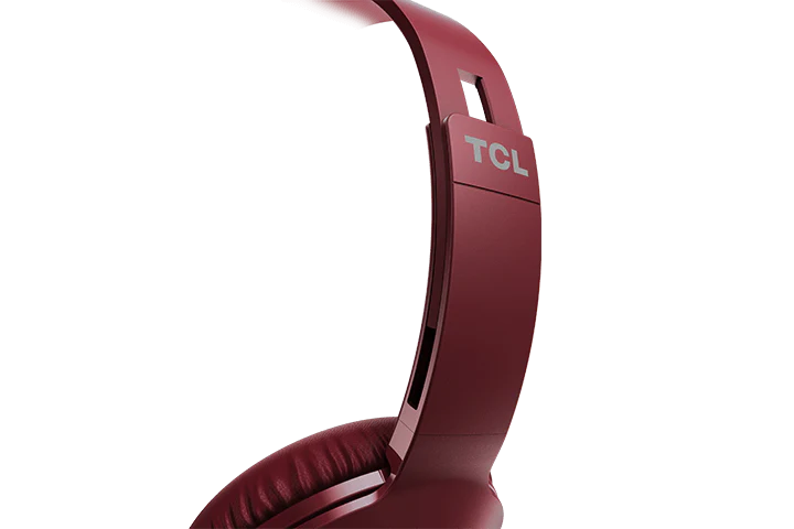 TCL Burgundy Crush Wireless On-ear Bluetooth Headphones with Mic - MTRO200BTRD - Image 5