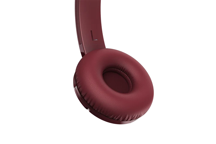 TCL Burgundy Crush Wireless On-ear Bluetooth Headphones with Mic - MTRO200BTRD - Image 6