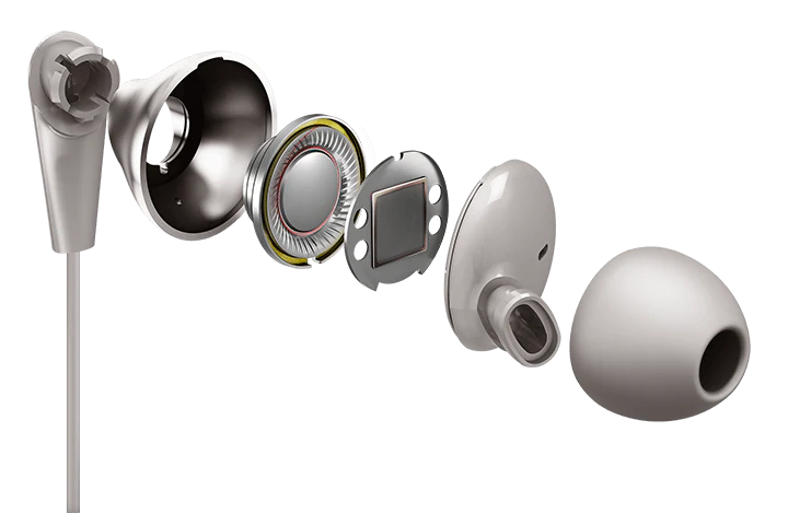 TCL Cement Gray In-ear Headphones with Mic - ELIT300WT - Image 4