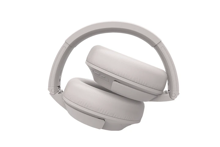 TCL Cement Gray On-Ear Noise Cancelling Hi-Res Wireless Headphones with Built-in Mic - ELIT400NCWT - Image 5