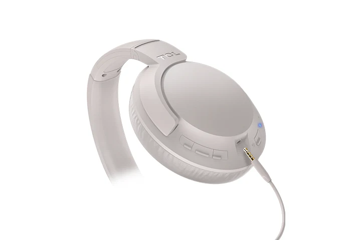 TCL Cement Gray On-Ear Sound Isolating Hi-Res Wireless Headphones with Built-in Mic - ELIT400BTWT - Image 4
