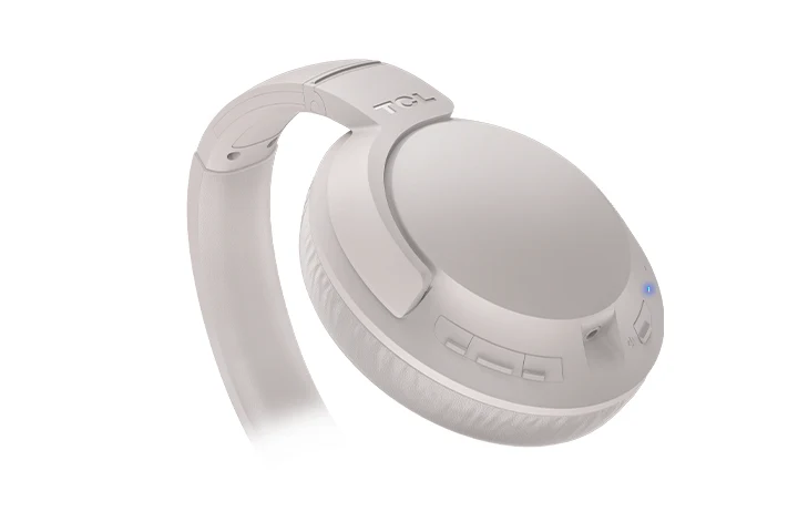 TCL Cement Gray On-Ear Sound Isolating Hi-Res Wireless Headphones with Built-in Mic - ELIT400BTWT - Image 7