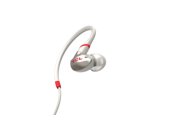 TCL Crimson White In-ear Headphones with Mic - ACTV100WT - Image 3