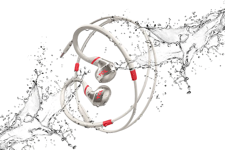 TCL Crimson White In-ear Headphones with Mic - ACTV100WT - Image 4