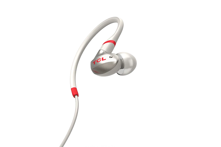 TCL Crimson White Wireless In-ear Bluetooth Headphones with Mic - ACTV100BTWT - Image 2