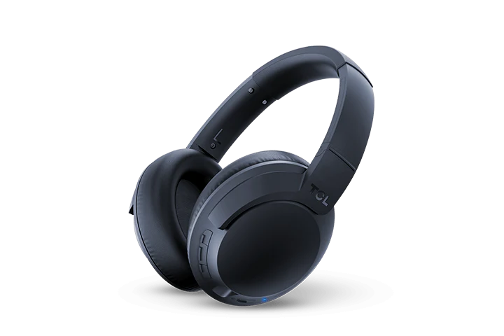 TCL Midnight Blue On-Ear Sound Isolating Hi-Res Wireless Headphones with Built-in Mic - ELIT400BTBL