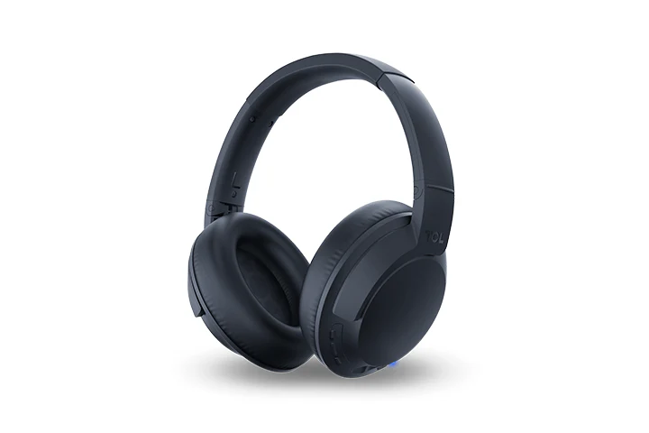 TCL Midnight Blue On-Ear Sound Isolating Hi-Res Wireless Headphones with Built-in Mic - ELIT400BTBL - Image 2