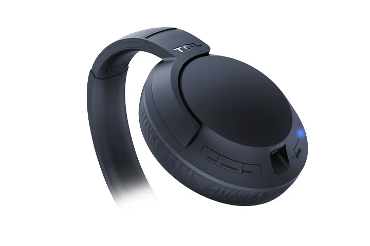 TCL Midnight Blue On-Ear Sound Isolating Hi-Res Wireless Headphones with Built-in Mic - ELIT400BTBL - Image 7