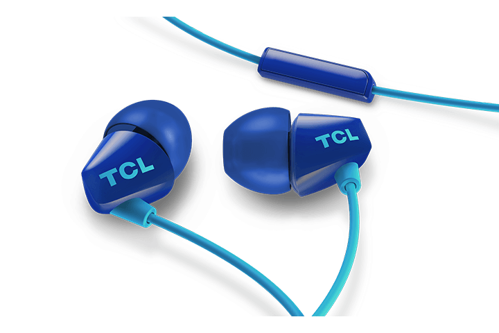 TCL Ocean Blue In-ear Headphones with Mic - SOCL100BL - Image 2