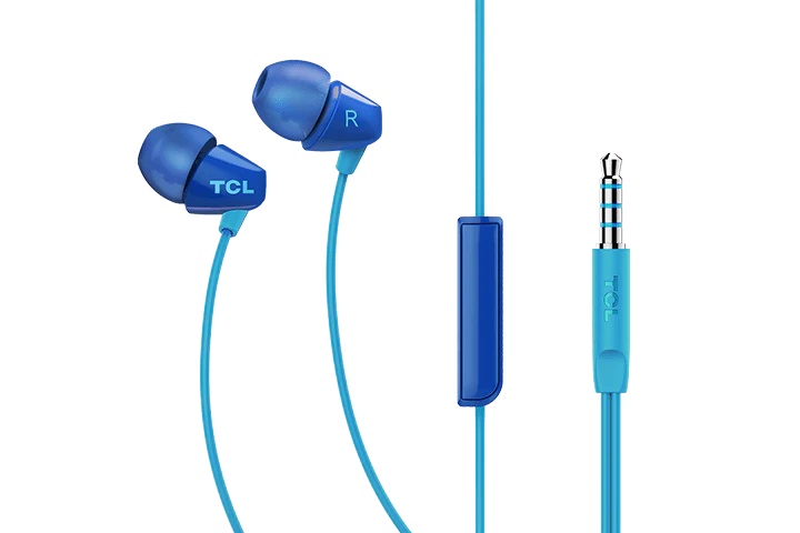 TCL Ocean Blue In-ear Headphones with Mic - SOCL100BL - Image 3