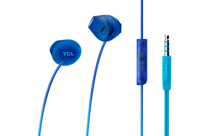 TCL Ocean Blue In-ear Headphones with Mic - SOCL200BL - Image 4