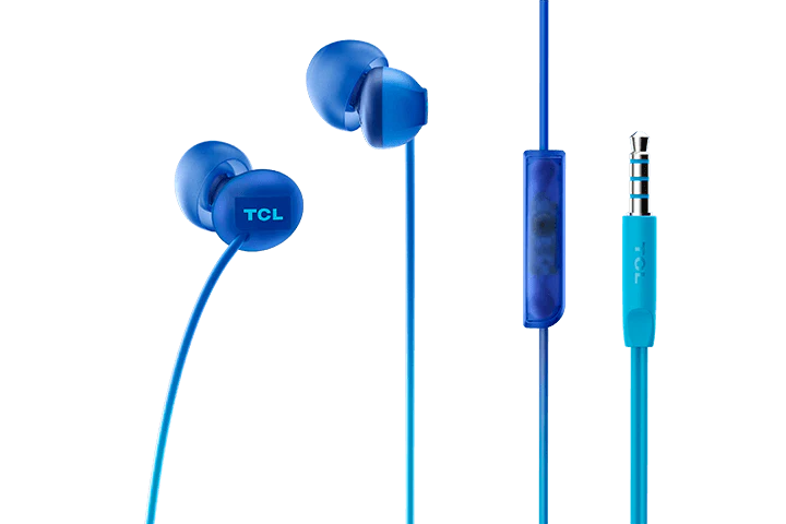 TCL Ocean Blue In-ear Headphones with Mic - SOCL300BL - Image 4