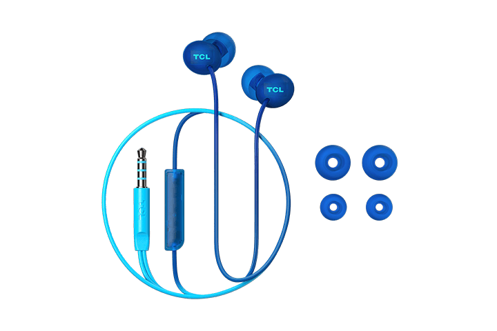 TCL Ocean Blue In-ear Headphones with Mic - SOCL300BL - Image 7