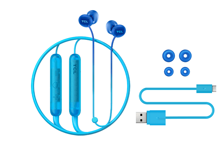 TCL Ocean Blue Wireless In-ear Bluetooth Headphones with Mic - SOCL300BTBL - Image 7