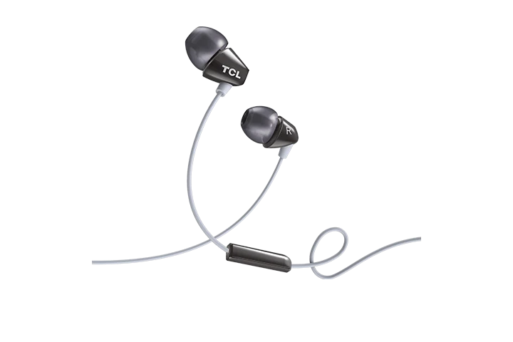 TCL Phantom Black In-ear Headphones with Mic - SOCL100BK
