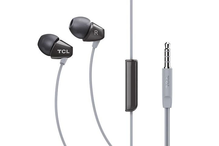 TCL Phantom Black In-ear Headphones with Mic - SOCL100BK - Image 3