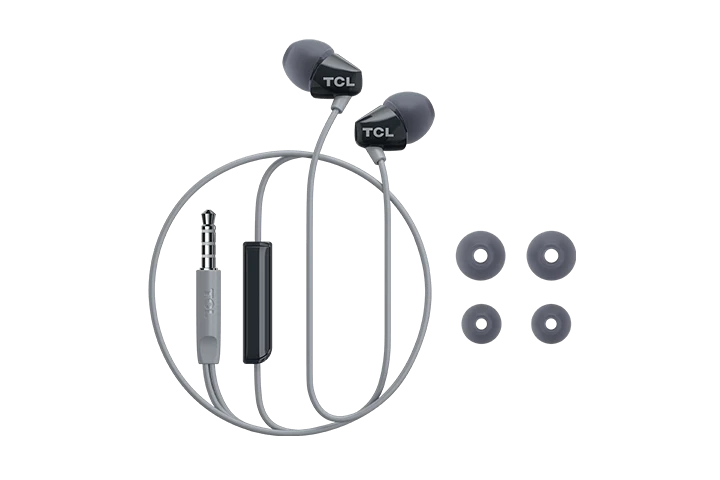 TCL Phantom Black In-ear Headphones with Mic - SOCL100BK - Image 5