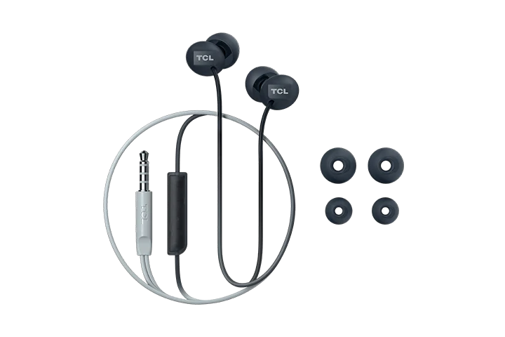 TCL Phantom Black In-ear Headphones with Mic - SOCL300BK - Image 7