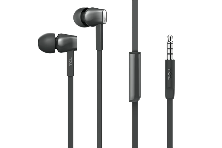 TCL Shadow Black In-ear Headphones with Mic - MTRO100BK - Image 2