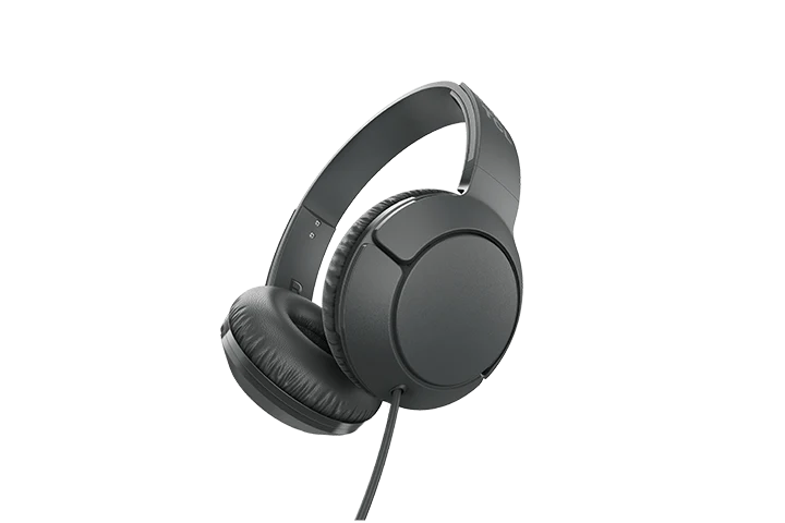 TCL Shadow Black On-ear Headphones with Mic - MTRO200BK