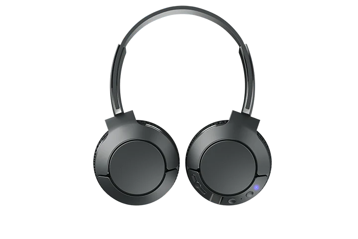 TCL Shadow Black Wireless On-ear Bluetooth Headphones with Mic - MTRO200BTBK - Image 3