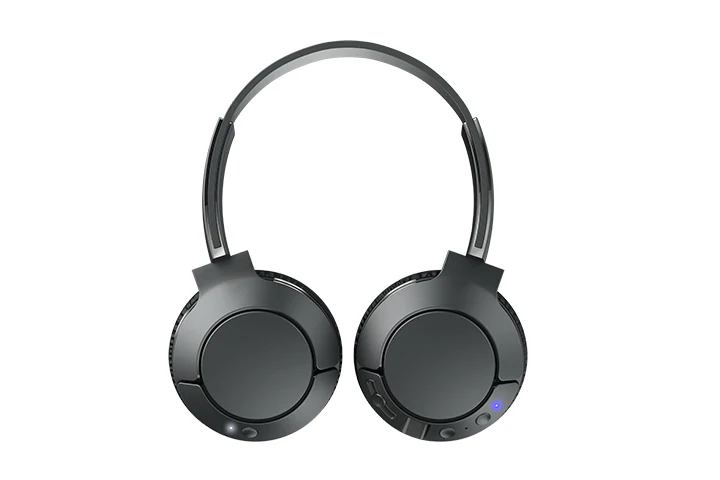 TCL Shadow Black Wireless On-ear Noise Cancelling Headphones with Mic - MTRO200NCBK - Image 2