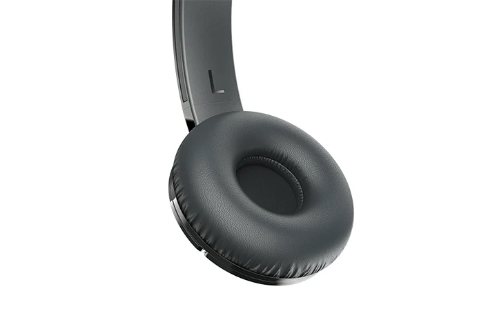 TCL Shadow Black Wireless On-ear Noise Cancelling Headphones with Mic - MTRO200NCBK - Image 3