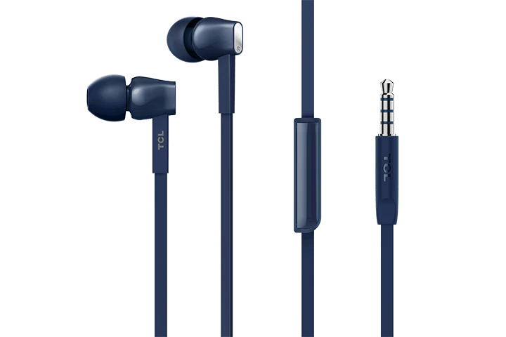 TCL Slate Blue In-ear Headphones with Mic - MTRO100BL - Image 2