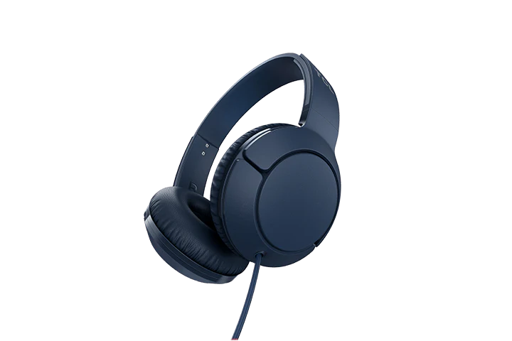 TCL Slate Blue On-ear Headphones with Mic - MTRO200BL
