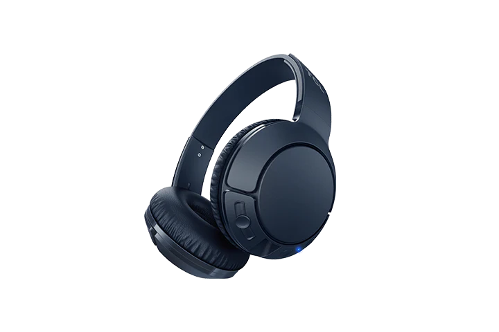 TCL Slate Blue Wireless On-ear Bluetooth Headphones with Mic - MTRO200BTBL