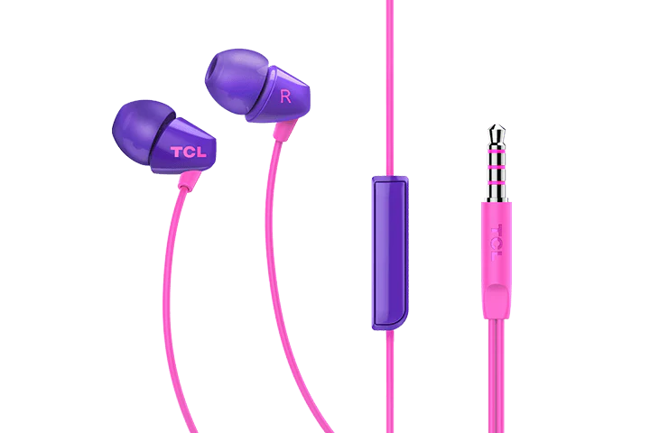 TCL Sunrise Purple In-ear Headphones with Mic - SOCL100PP - Image 3