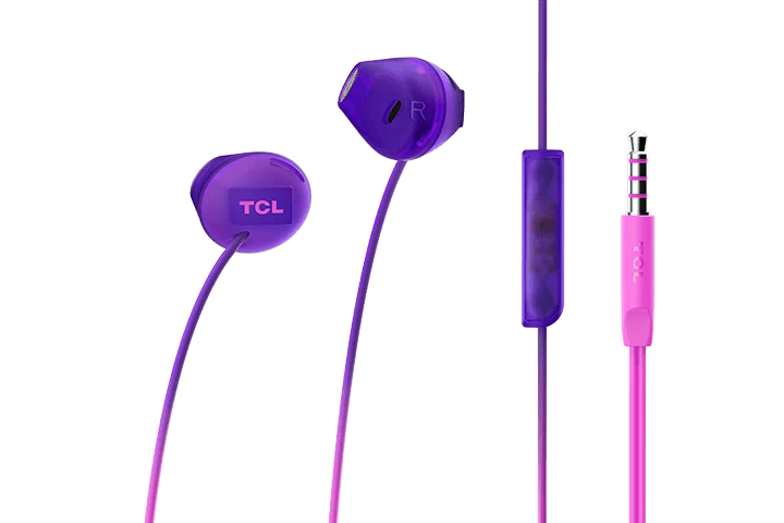 TCL Sunrise Purple In-ear Headphones with Mic - SOCL200PP - Image 4