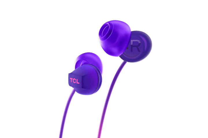 TCL Sunrise Purple In-ear Headphones with Mic - SOCL300PP - Image 3