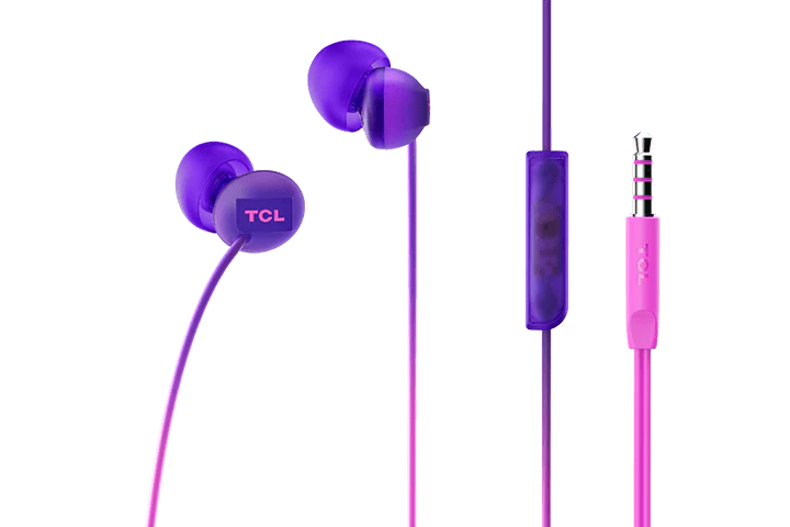TCL Sunrise Purple In-ear Headphones with Mic - SOCL300PP - Image 4