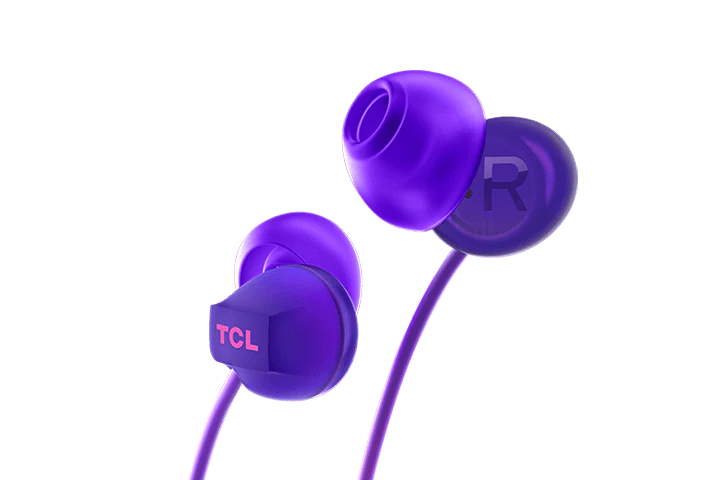 TCL Sunrise Purple Wireless In-ear Bluetooth Headphones with Mic - SOCL300BTPP - Image 2