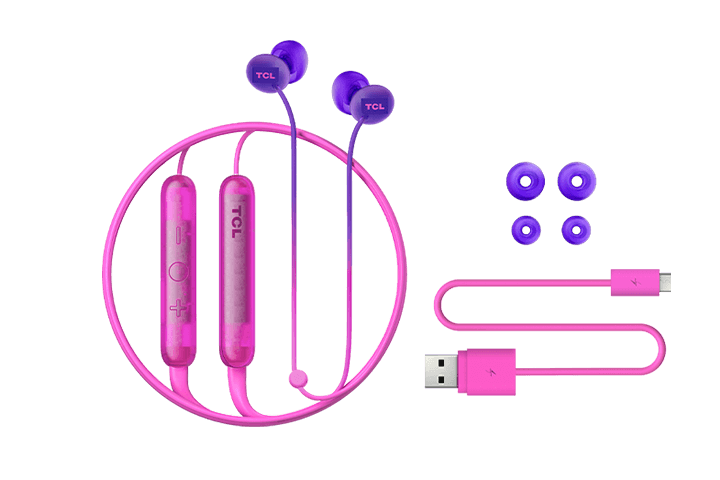 TCL Sunrise Purple Wireless In-ear Bluetooth Headphones with Mic - SOCL300BTPP - Image 7