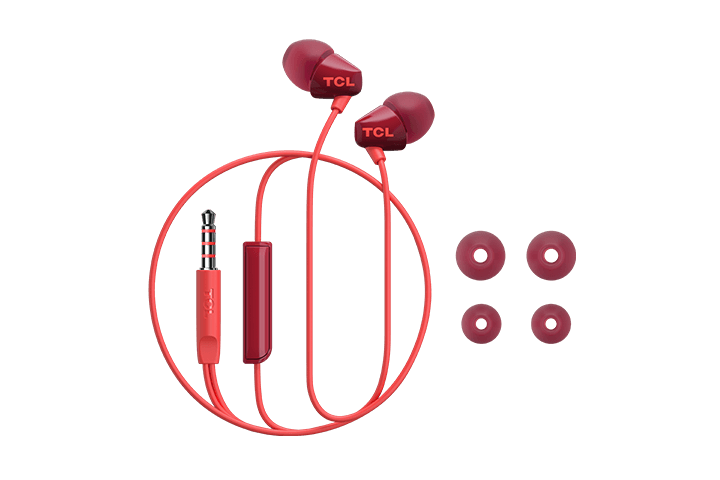 TCL Sunset Orange In-ear Headphones with Mic - SOCL100OR - Image 5