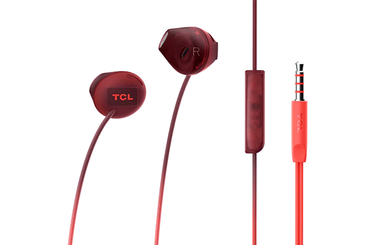 TCL Sunset Orange In-ear Headphones with Mic - SOCL200OR - Image 4