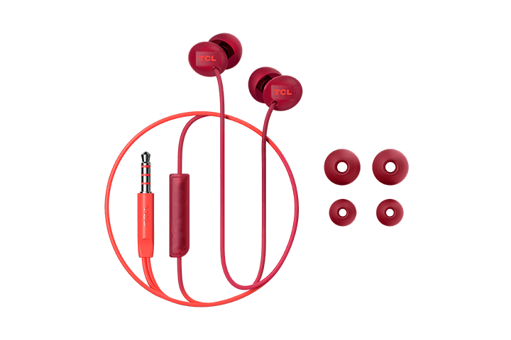 TCL Sunset Orange In-ear Headphones with Mic - SOCL300OR - Image 7